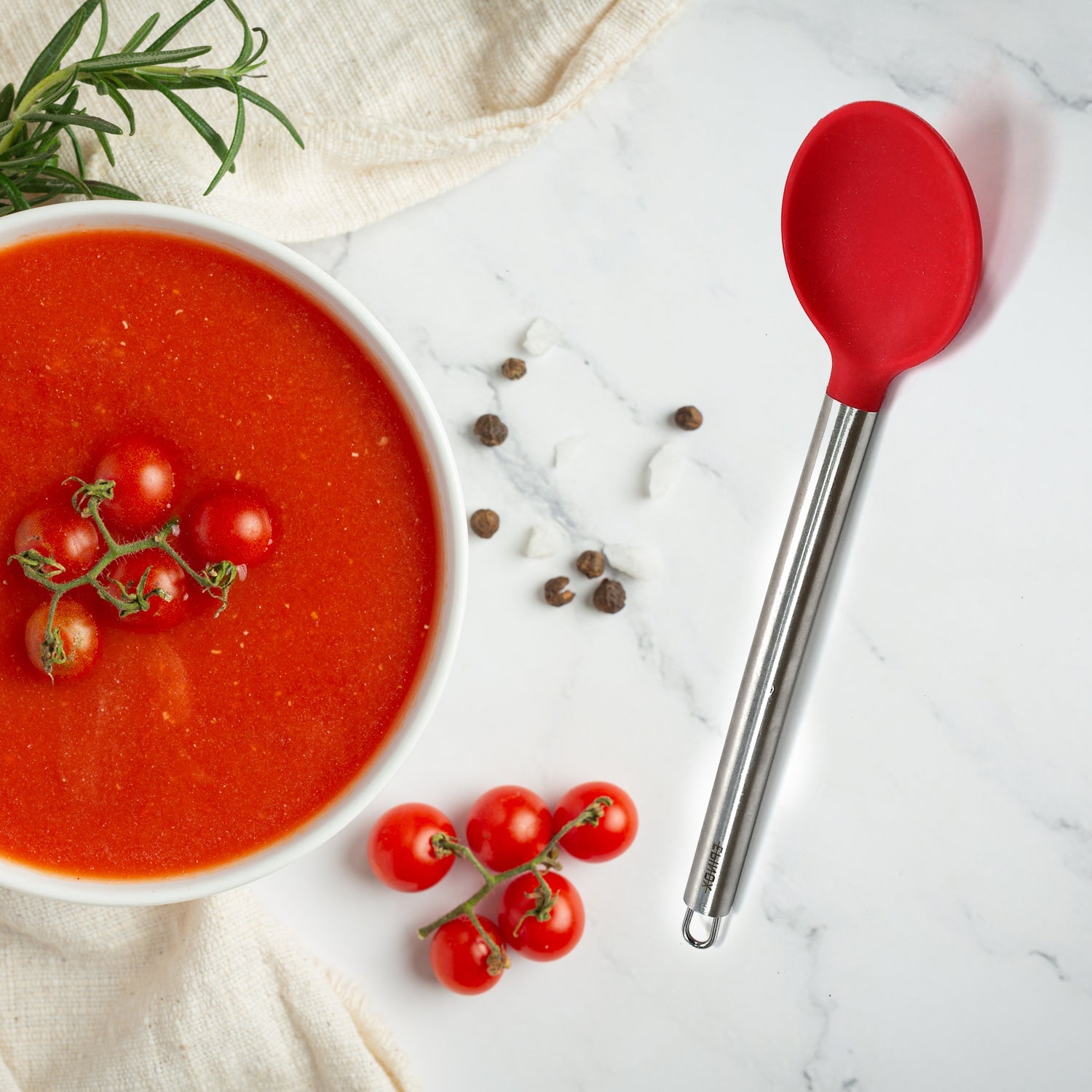 2899 Silicone Serving Spoon with Heat Resistant Silicone Covering Head and Stay-Cool Stainless Steel Handle DeoDap 2899 Silicone Serving Spoon with Heat Resistant Silicone Covering Head and Stay-Cool Stainless Steel Handle DeoDap
